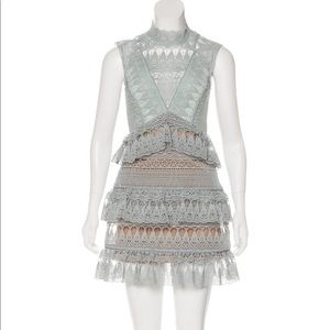 Self Portrait Light Mint Green Dress, worn twice